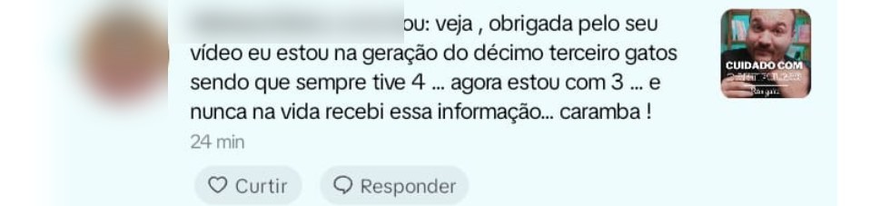 Print: responsável de gatos há décadas nunca tinha recebido a informação